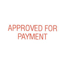 Dixon Stamp 050 Approved For Payment Red Pre Inked
