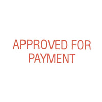 Dixon Stamp 050 Approved For Payment Red Pre Inked