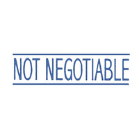 Dixon Stamp Not Negotiable 032 Blue