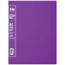 FM A4 Premium Display Book 20 Pocket Passion Purple