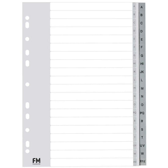 FM Indices A-Z A4 Grey Polyprop