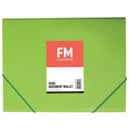 FM Document Wallet Vivid Lime Green A4