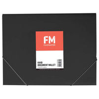 FM Document Wallet Vivid Cat Black A4