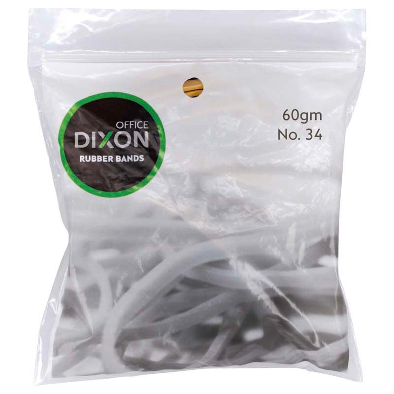Dixon Rubber Bands 60gm No.34
