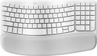 Logitech Wave Keys Wireless Ergonomic Keyboard for Mac - Off White
