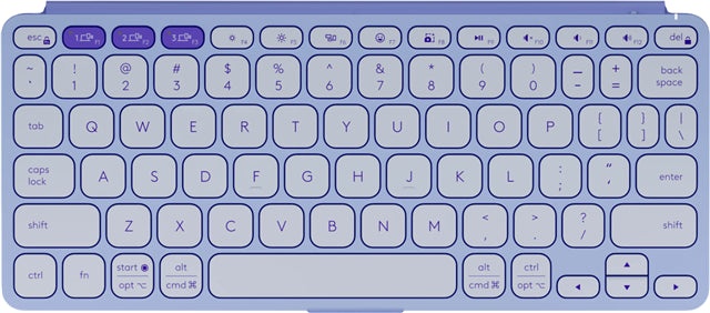 Logitech Keys-To-Go 2 Portable Wireless Keyboard Universal - LILAC