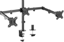Brateck 13-27" Triple Monitor Economy Desk Mount Bracket