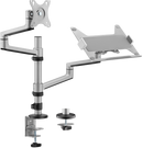 Brateck 17"-32" Dual Arm Premium Articulating Monitor Arm & PC Tray