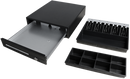 Maken CK-410 Cash Drawer 4 Note 8 Coin  Black Front 24V