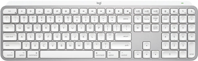Logitech MX Keys S for Mac Advanced Wireless Keyboard - Pale Grey