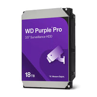 WD Purple Pro 18TB SATA 3.5" 7200RPM 512MB Surveillance HDD 3Yr Wty