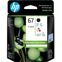 HP 67 Color/Black Ink Cartridge Combo 2-Pack