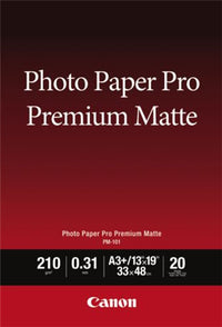 Canon PM-101 A3+ Matte 210gsm Photo Paper Pro Premium - 20 Sheets