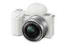 Sony Alpha ZVE10 24.2MP APS-C M/less Cam E Mount w/16-50 II white