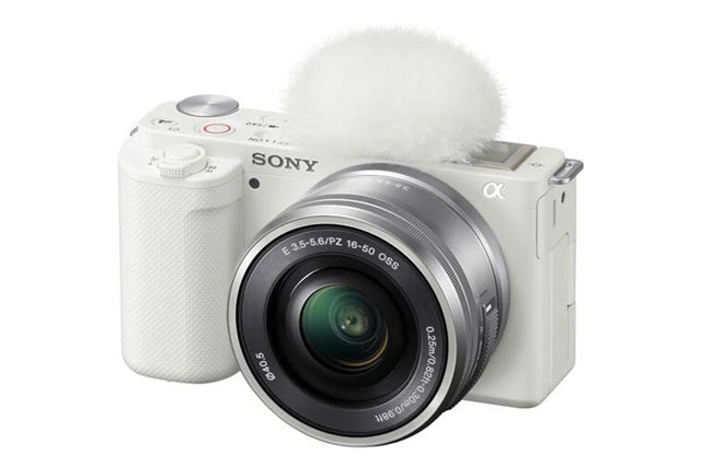 Sony Alpha ZVE10 24.2MP APS-C M/less Cam E Mount w/16-50 II white