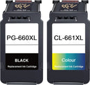 Canon PG-660XL + CL661XL Combo Pack High Yield Ink