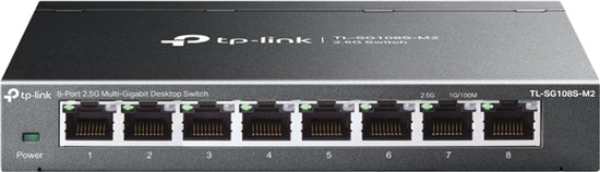 TP-Link SG108S-M2 8 Port 2.5 Gigabit Switch Steel Case