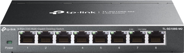 TP-Link SG108S-M2 8 Port 2.5 Gigabit Switch Steel Case