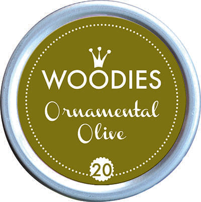 Colop Woodies Stamp Pad 38mm Ornamental Olive