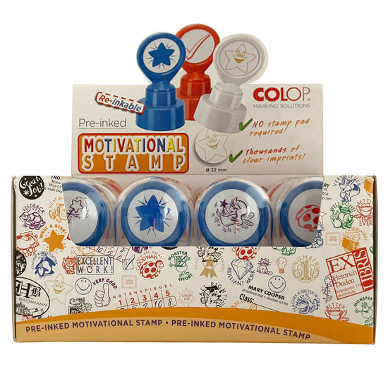 Colop Motivational Stamp Assorted. Sold per 12s
