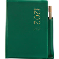 Collins Diary A72PP Green With Pencil 2027
