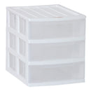 Taurus Desk Organiser 3 Drawer A4 White