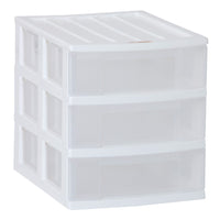 Taurus Desk Organiser 3 Drawer A4 White