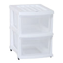 Taurus Storage Organiser 2 Drawer White