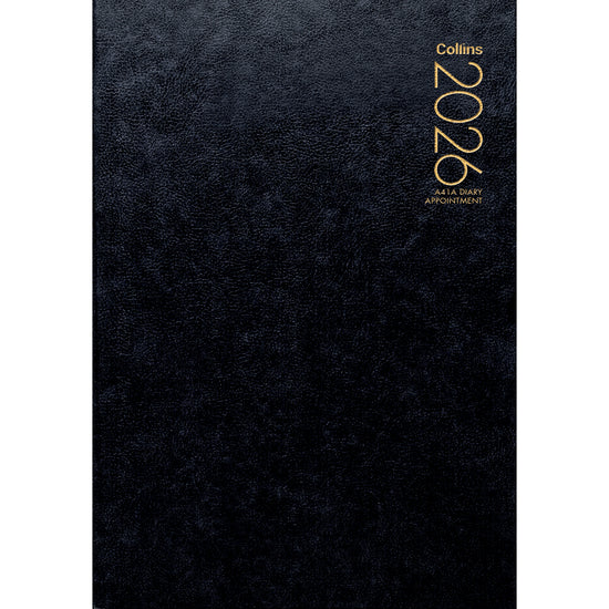 Collins Diary A41A Black Appointment Even Year