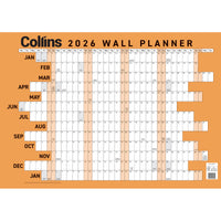Collins Wallplanner A3 Laminated Even Year