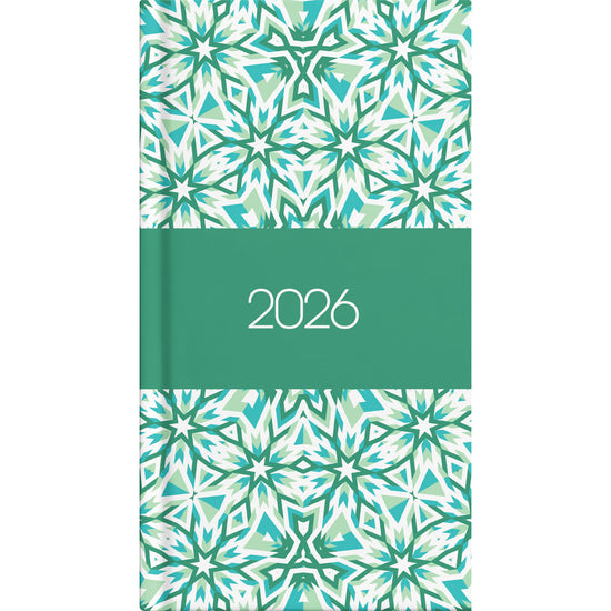 Collins Diary Slimline Kaleidoscope Week To View Even Year. Sold per 3s