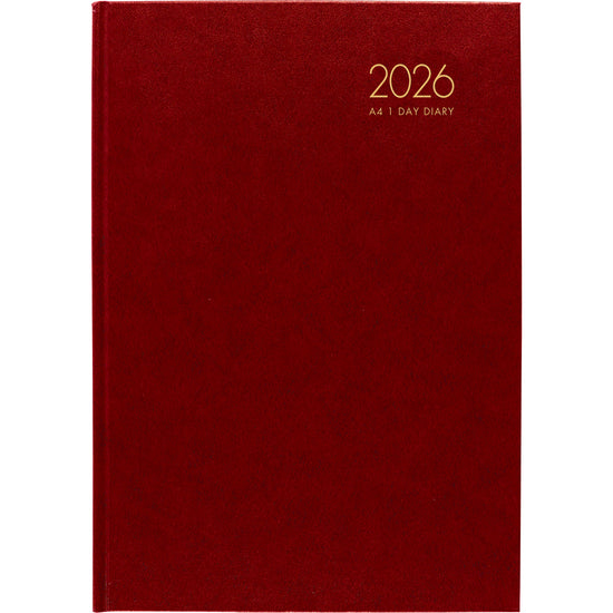 Windsor A41 Day To Page Diary Red Even Year