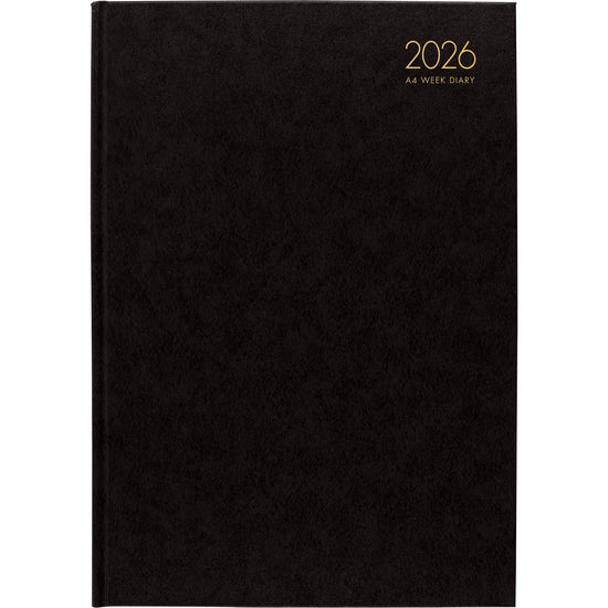 Windsor A43 Week To View Diary Black Even Year