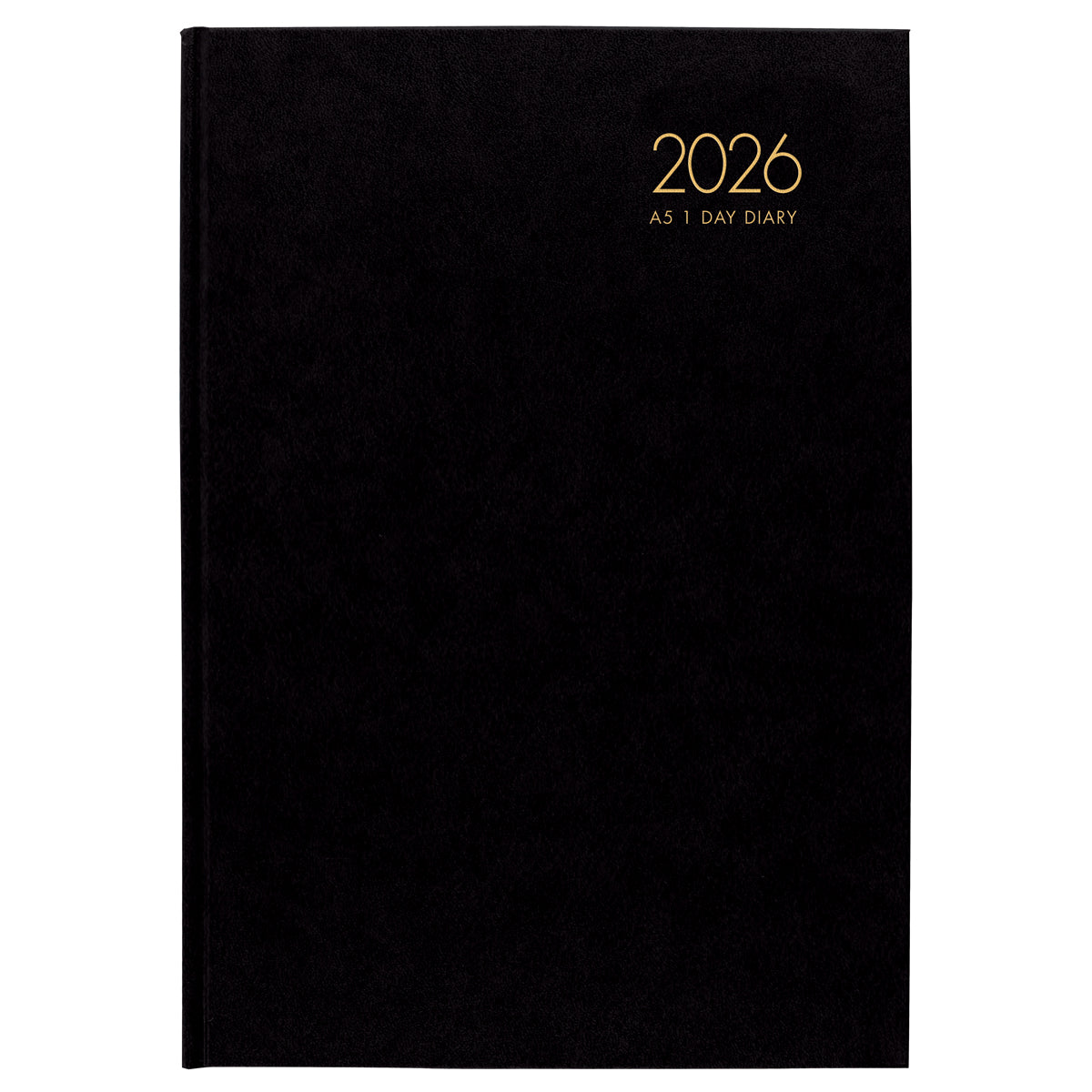 Windsor A51 Day To Page Diary Black Even Year