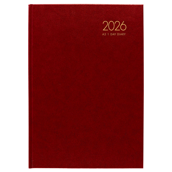 Windsor A51 Day To Page Diary Red Even Year