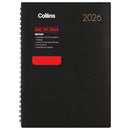 Collins Boston A51 Day To Page Diary Black Wiro Even Year