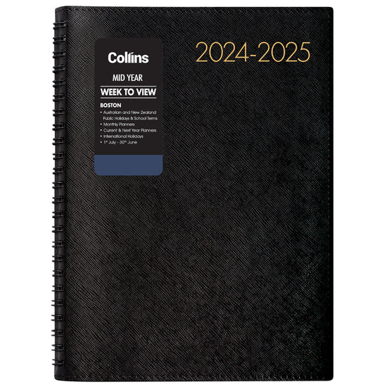 Collins Diary Mid Year Boston A53 Week To View 2026/2027