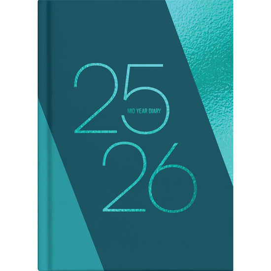 Collins Diary Mid Year A4 Day Per Page Fashion Year 2025/2026. Sold per 4s