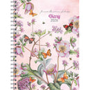 Collins J. Brinkman Flower Series 230x167MM Week To View Wiro Diary Even Year. Sold per 4s