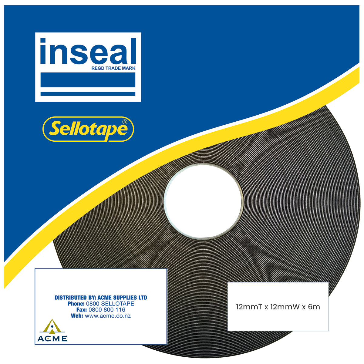 Inseal 3259 PKD 12mmT x12mmW x6m