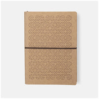 Ciak Vogue 12 x 17 cm Lined Notebook Tan Rhombus