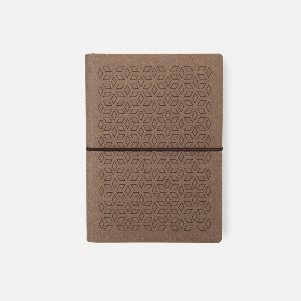 Ciak Vogue A5 Lined Notebook Coffee Rhombus