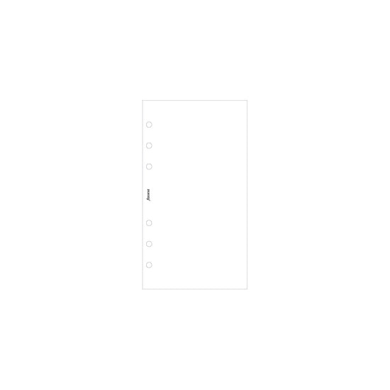 Filofax Organiser Refill Personal Notepaper Value Pack Plain White
