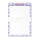 Filofax Notepad Meal Planner (with magnet) Mediterranean