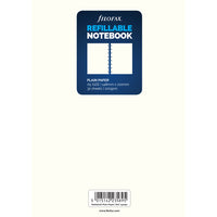 Filofax Notebook Refill A5 Notepaper Plain White