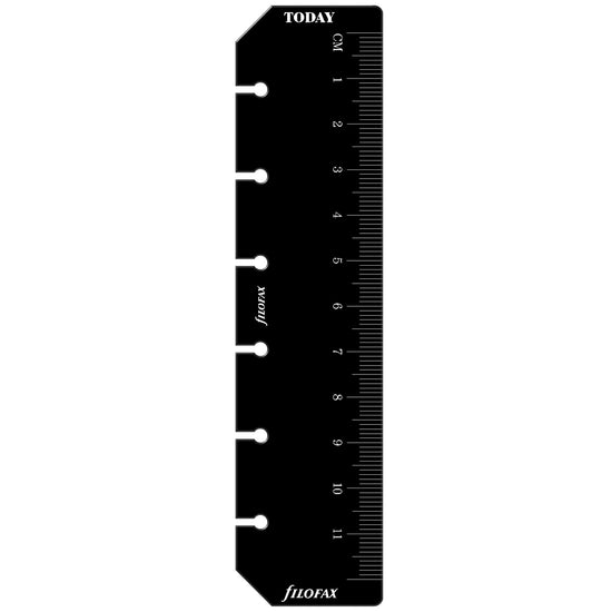 Filofax Accessory Ruler/Page Marker Pocket Black