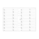 Filofax Organiser Refill A5 Contacts White