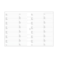 Filofax Organiser Refill A5 Contacts White