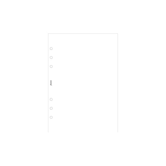 Filofax Organiser Refill A5 Notepaper Plain White