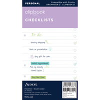 Filofax Clipbook Refill Personal Checklists